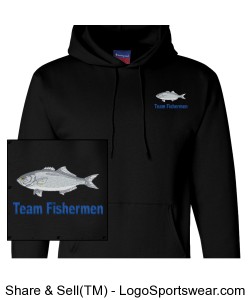 Champion Adult Powerblend Hooded Sweatshirt Design Zoom